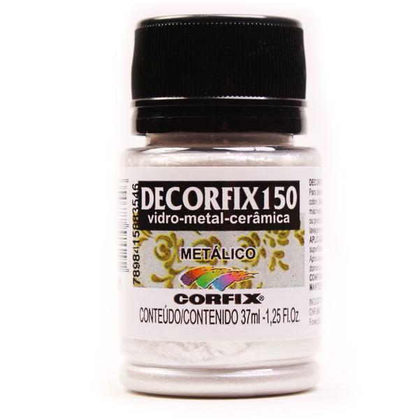 Imagem de Tinta Decorfix 150 Metálica 37ml p/ Cerâmica e Porcelana