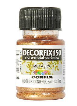 Imagem de Tinta Decorfix 150 Metálica 37ml p/ Cerâmica e Porcelana