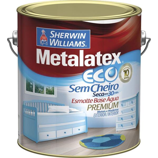 Imagem de Tinta Eco Esmalte Alto Brilho Amarelo Ouro 3,6 Litros - Sherwin Williams