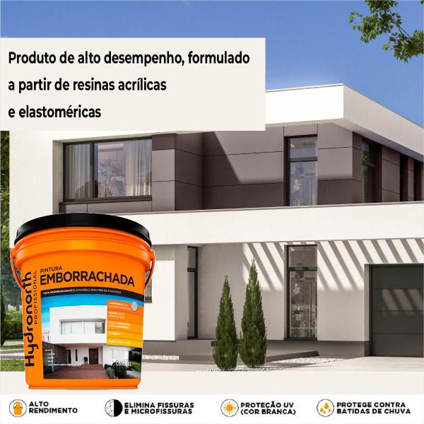 Imagem de Tinta Emborrachada P/ Exterior 3,6l Hydronoth - Branco