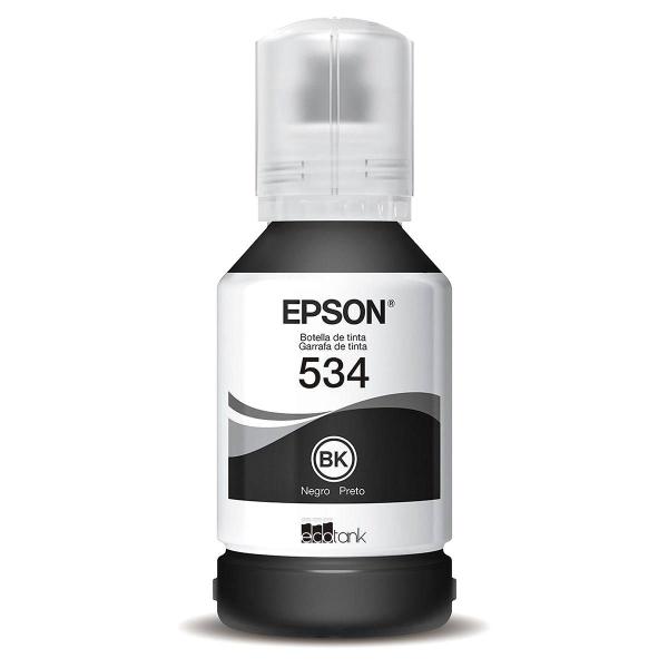 Tinta Epson 534 T534120 T534120AL Preto Original para EcoTank M1120 M1180 M2140 M2170 M3180 120ml Imagem de Tinta Epson 534 T534120 T534120AL Preto Original para EcoTank M1120 M1180 M2140 M2170 M3180 120ml
