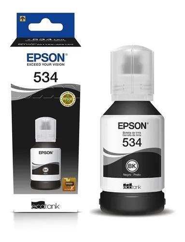 Imagem de Tinta epson t534 preta 120ml m1120 1180 original t534120