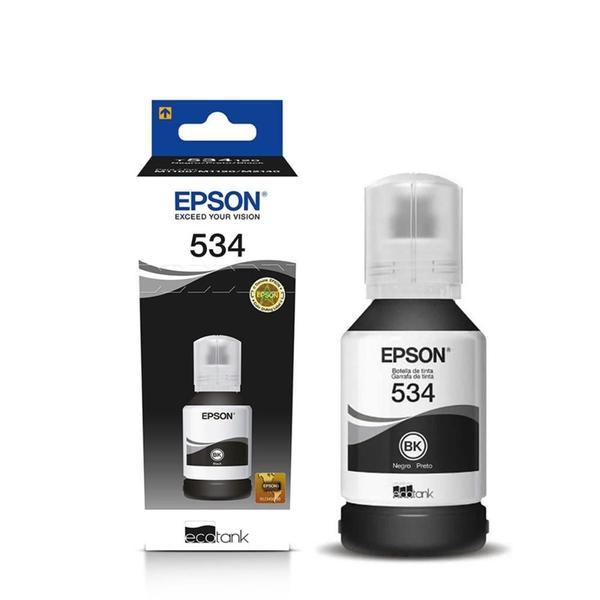 Imagem de Tinta Epson T534120 Preto  M1120 M3180 M2170 M1180 M-3180  M-1120 M-2170 M-1180  Original 120ml