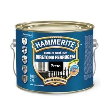 Imagem de Tinta Esm Sint Brilhante Anti-ferrugem 2.4l Preto Hammerite