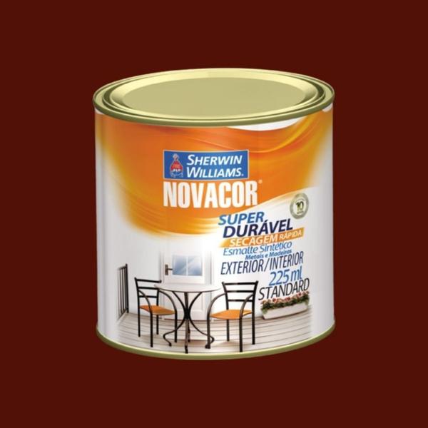 Imagem de TINTA ESMALTE 225ml NOVACOR SW - MARROM BRILHO