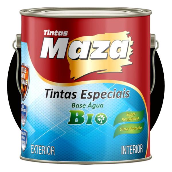 Imagem de Tinta Esmalte Brilhante Base Água 900ml Maza Preto Brilhante