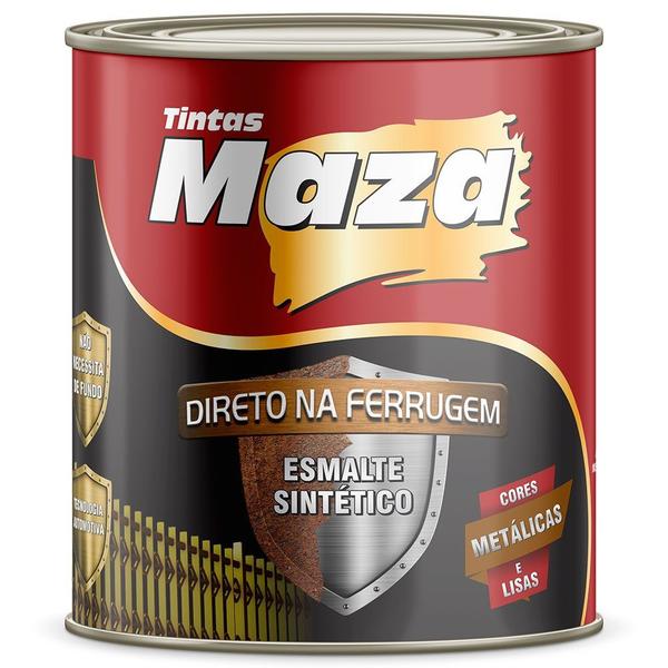 Imagem de Tinta Esmalte Direto Na Ferrugem Alta Resistência Maza 900ml