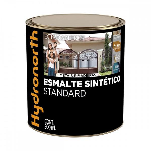 Imagem de Tinta Esmalte Hydronorth Standard Brilhante Para Metais E Madeiras  900Ml Branco Gelo  00043439