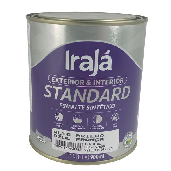 Imagem de Tinta Esmalte Irajá 1/4 900ml Alto Brilho Azul França