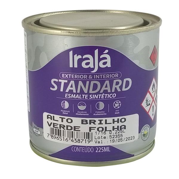 Imagem de Tinta Esmalte Irajá Alto Brilho Verde Folha 1/16 225ml