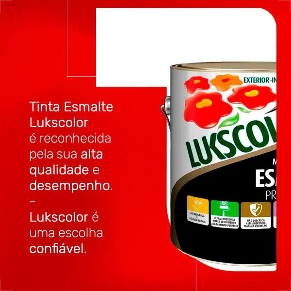 Imagem de Tinta esmalte lukscolor alto brilho 3600ml azul mar