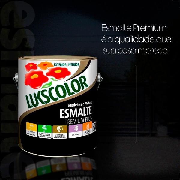 Imagem de Tinta esmalte lukscolor alto brilho 3600ml azul mar