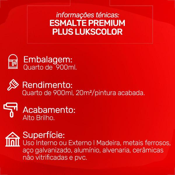 Imagem de Tinta esmalte lukscolor alto brilho 900ml camurca claro