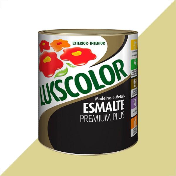 Imagem de Tinta esmalte lukscolor alto brilho 900ml marfim