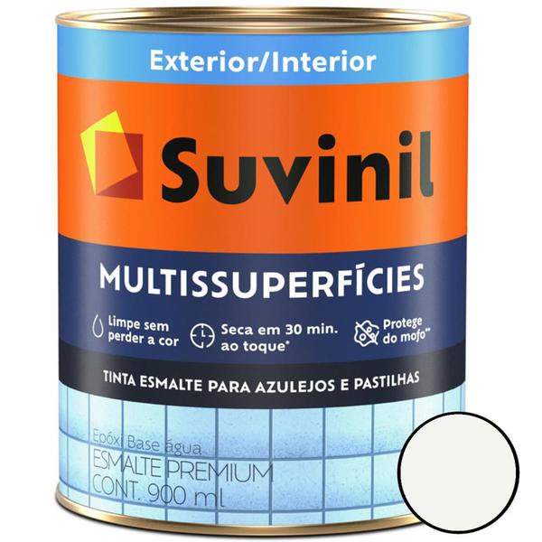 Imagem de Tinta Esmalte Multisuperfícies Epóxi Base Água 900ml Branco - 50298763 - SUVINIL