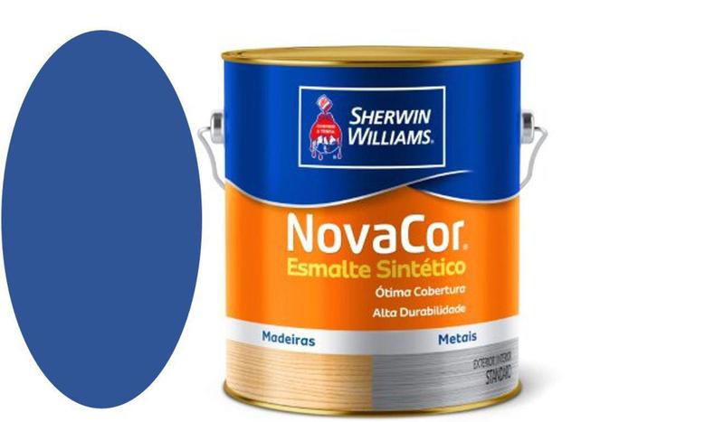 Imagem de Tinta Esmalte Novacor Metal Madeira Cores Brilho 3,6l Sherwin Williams