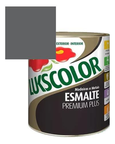 Imagem de Tinta esmalte sintético 900ml lukscolor cores metal madeira