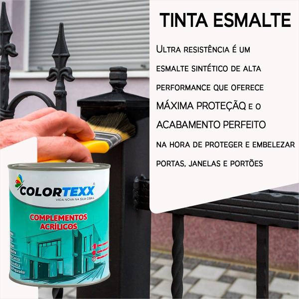 Imagem de Tinta Esmalte Sintético Acetinado 900ml Colortexx Cores