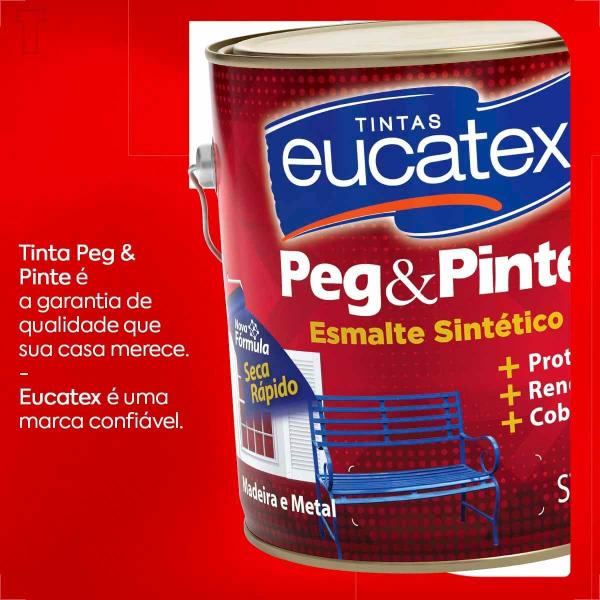 Imagem de Tinta esmalte sintetico eucatex 3600ml areia brilhante peg pinte