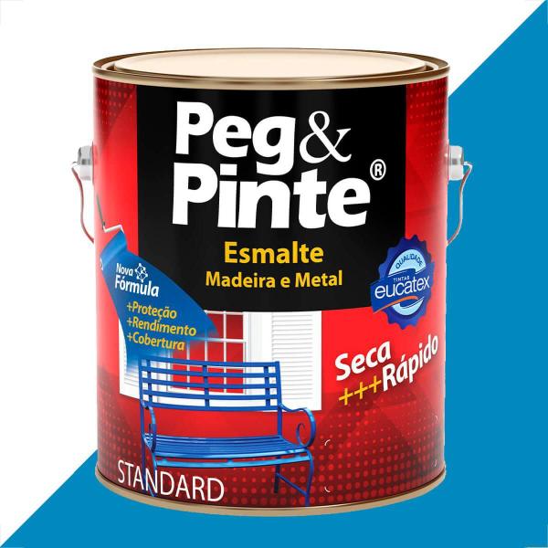 Imagem de Tinta esmalte sintetico eucatex 3600ml azul mar brilhante peg pinte