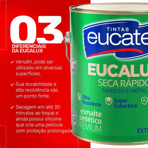 Imagem de Tinta esmalte sintetico eucatex 3600ml branco brilhante eucalux