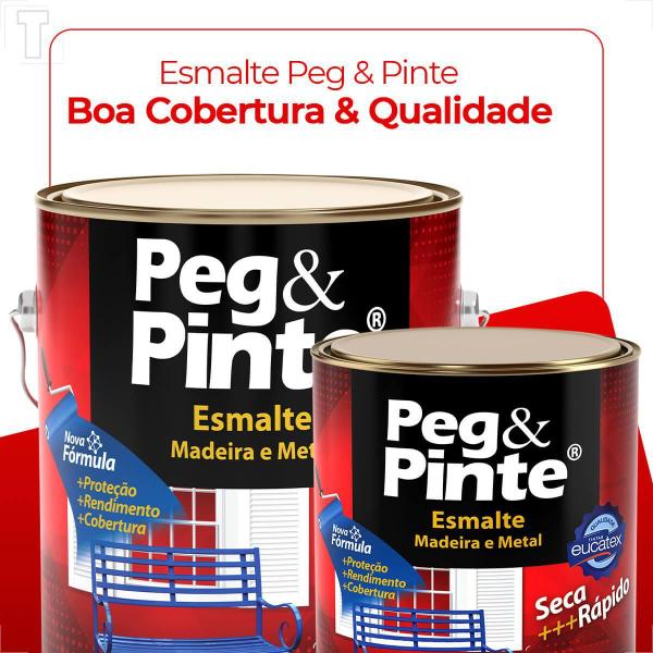 Imagem de Tinta esmalte sintetico eucatex 3600ml branco brilhante peg pinte