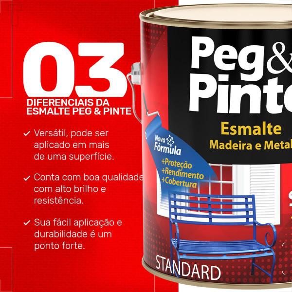 Imagem de Tinta esmalte sintetico eucatex 3600ml gelo brilhante peg pinte