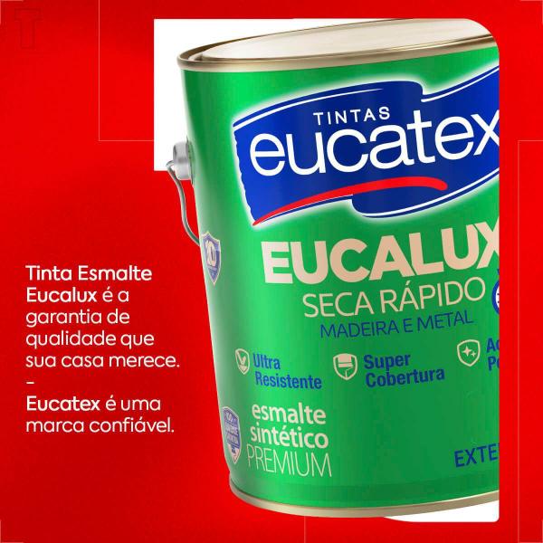 Imagem de Tinta esmalte sintetico eucatex 3600ml preto fosco eucalux