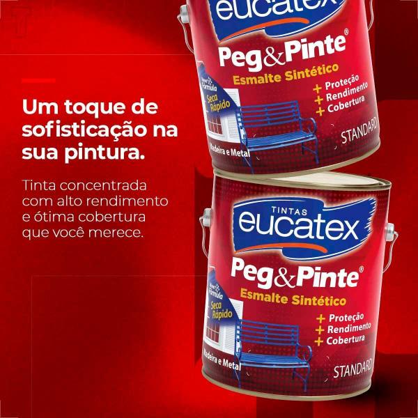 Imagem de Tinta esmalte sintetico eucatex 3600ml vermelho brilhante peg pinte