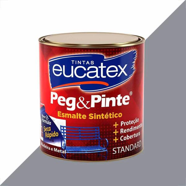 Imagem de Tinta esmalte sintetico eucatex 900ml aluminio brilhante peg pinte