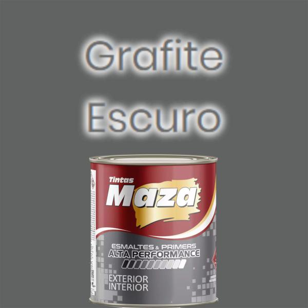 Imagem de Tinta Esmalte Sintético Fosco Maza 900ml Grafite Escuro