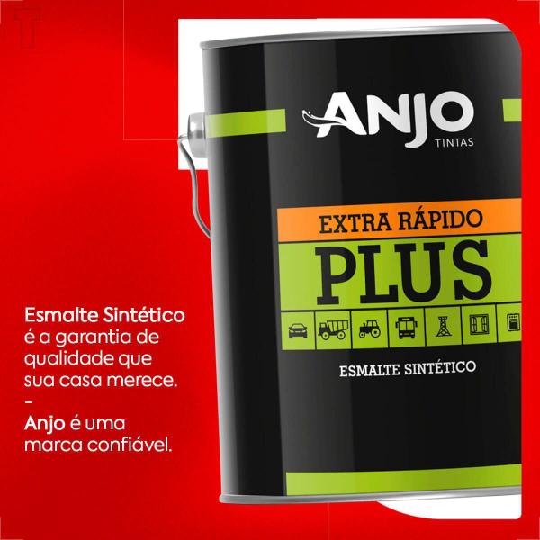 Imagem de Tinta esmalte sintetico plus automotivo anjo 3600l preto chassis sb