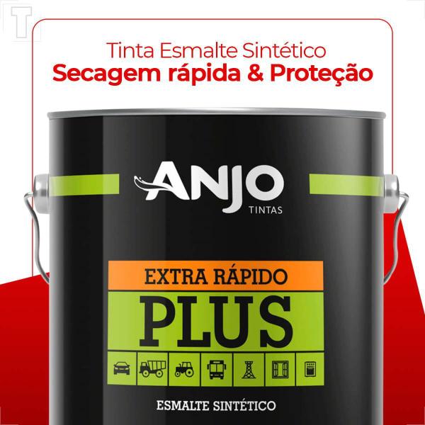 Imagem de Tinta esmalte sintetico plus automotivo anjo 3600l preto chassis sb