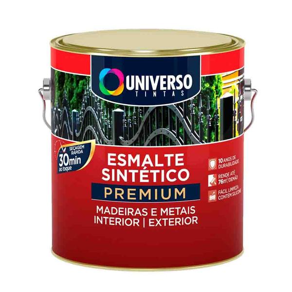 Imagem de Tinta Esmalte Sintético Premium Grafite Cinza Escuro Universo Madeira E Metal 3,6 L