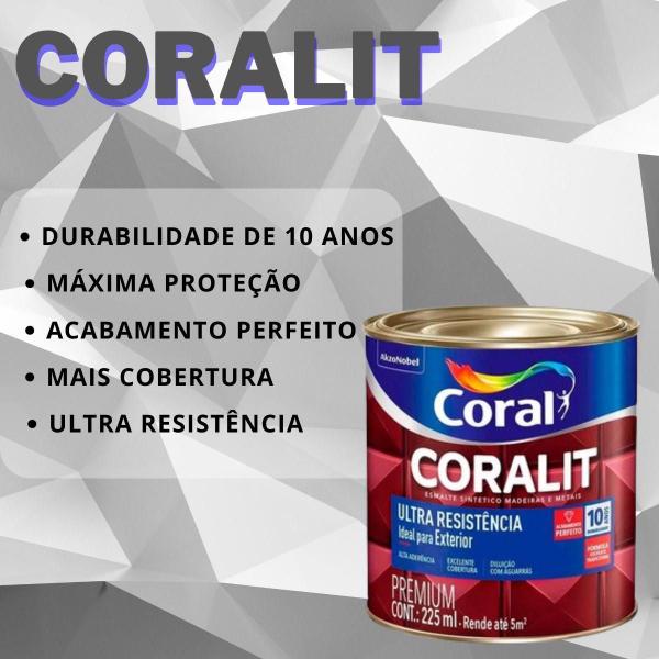 Imagem de Tinta Esmalte Ultra Resistência Coral Azul Del Rey 225ml