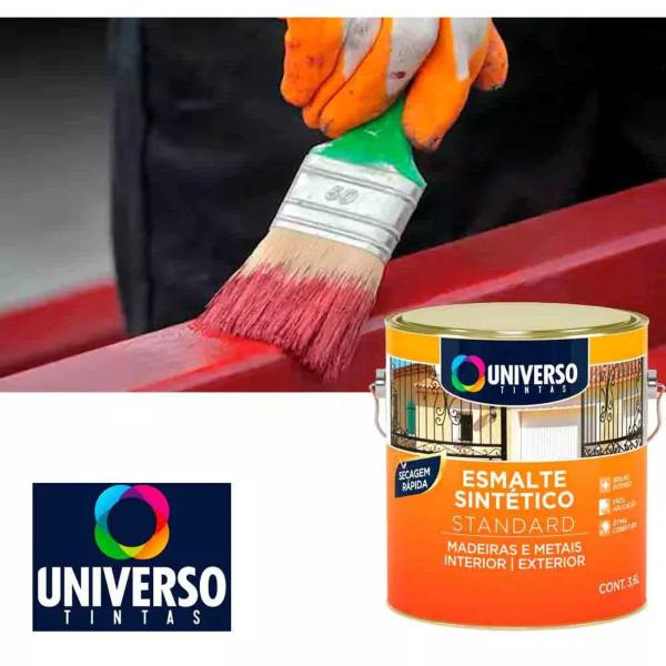 Imagem de Tinta Esmalte Universal 900ML Universo Vermelho - Acabamento Intenso e Durabilidade para suas Pinturas