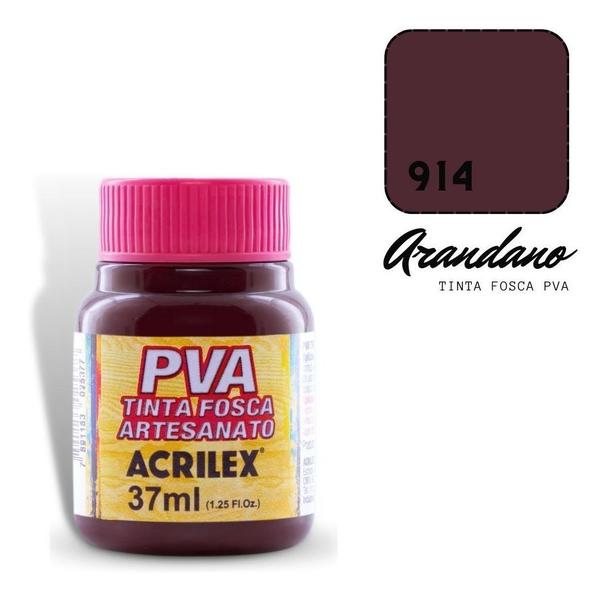 Imagem de Tinta Fosca PVA ARANDANO 914 - 37ml - ACRILEX