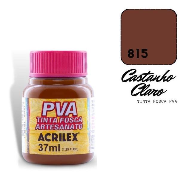 Imagem de Tinta Fosca PVA CASTANHO CLARO 815 - 37ml - ACRILEX