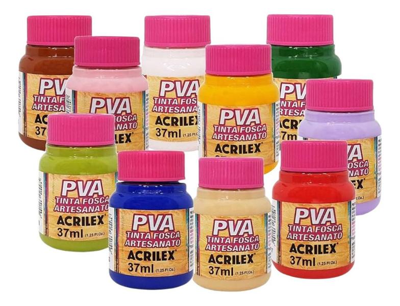 Imagem de Tinta Fosca PVA ROSA CICLAME 581 - 37ml - Acrilex