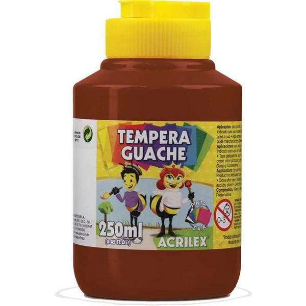 Imagem de Tinta Guache 250 ml (Marrom) - Acrilex 531