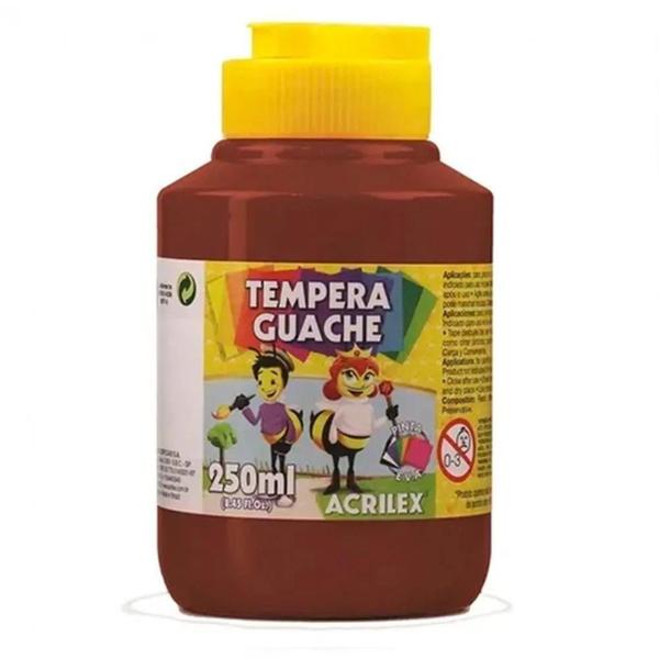 Imagem de Tinta guache 250ml marrom Acrilex