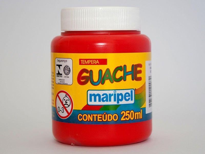 Imagem de Tinta Guache 250ml Vermelho Maripel - 7252