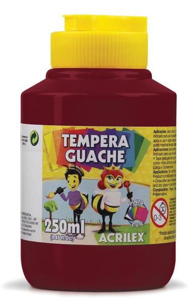 Imagem de Tinta Guache 250ml Vinho 565 Acrilex - LC