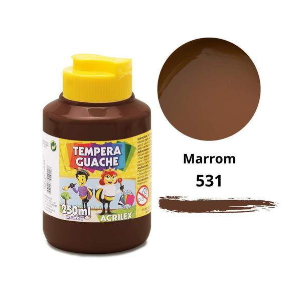 Imagem de Tinta Guache Acrilex Tempera Guache 250ml Escolar