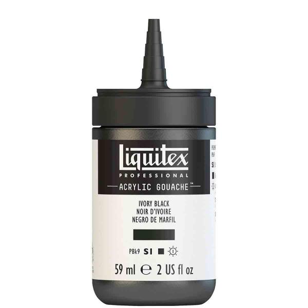 Imagem de Tinta Guache Acrílica Liquitex S1 244 Ivory Black 59Ml