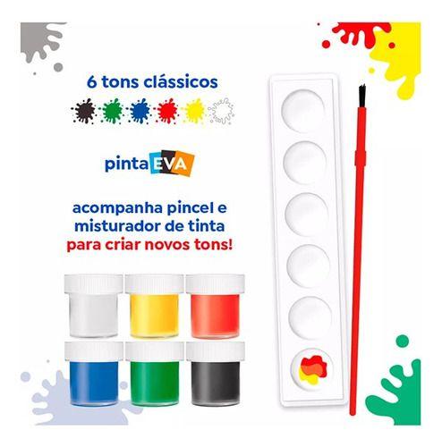 Imagem de Tinta Guache Pote 15ml Caixa 6 Cores Tons Clássicos - Tris