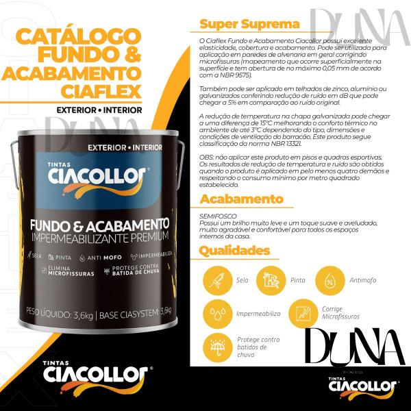 Imagem de Tinta Impermeabilizante Ciaflex 3,6kg Marfim