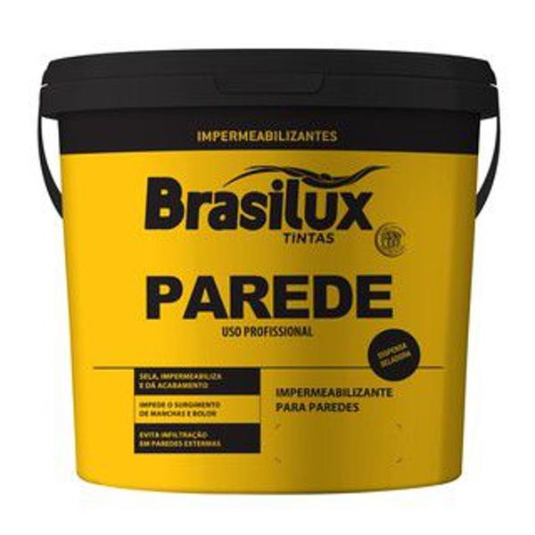 Imagem de Tinta Impermeabilizante Para Parede Cor Branca 3,6kg Brasilux