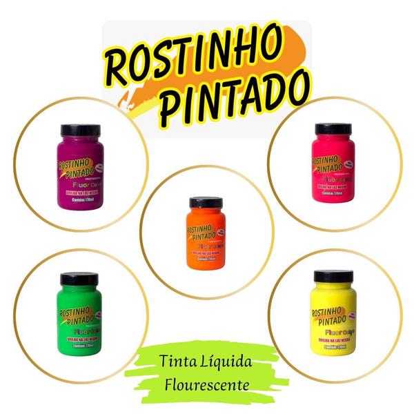 Imagem de Tinta Liquida Maquiagem Artística Rostinho Pintado 170ml