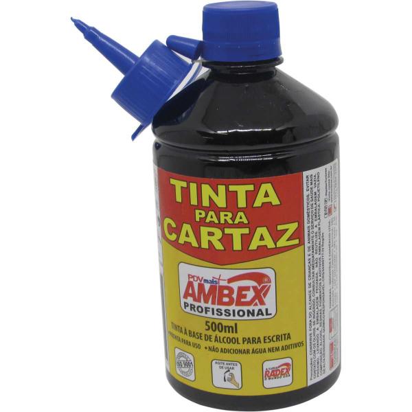 Imagem de Tinta Marcador Permanente Tinta Refil Cartaz 500ML. AZUL